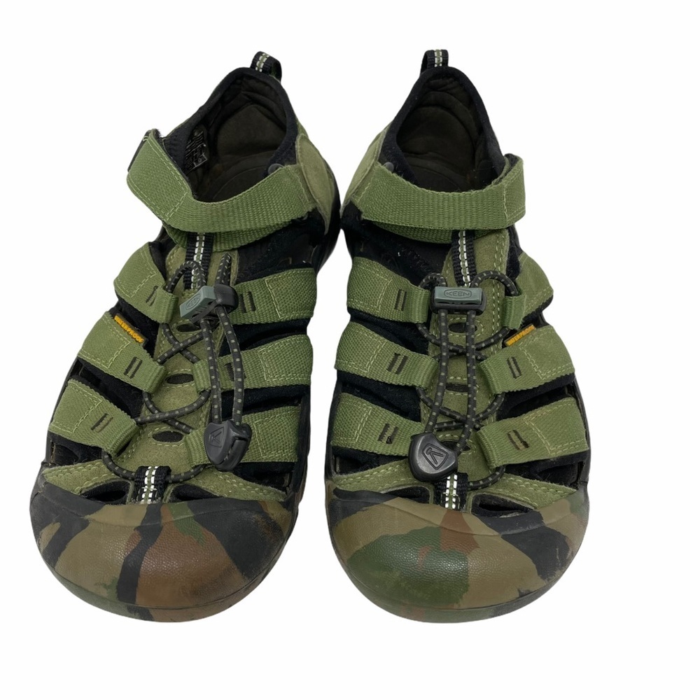 Keen Waterproof Sandals Size 6 Green Camo Newport H2 Sport‎ Hiking Shoes